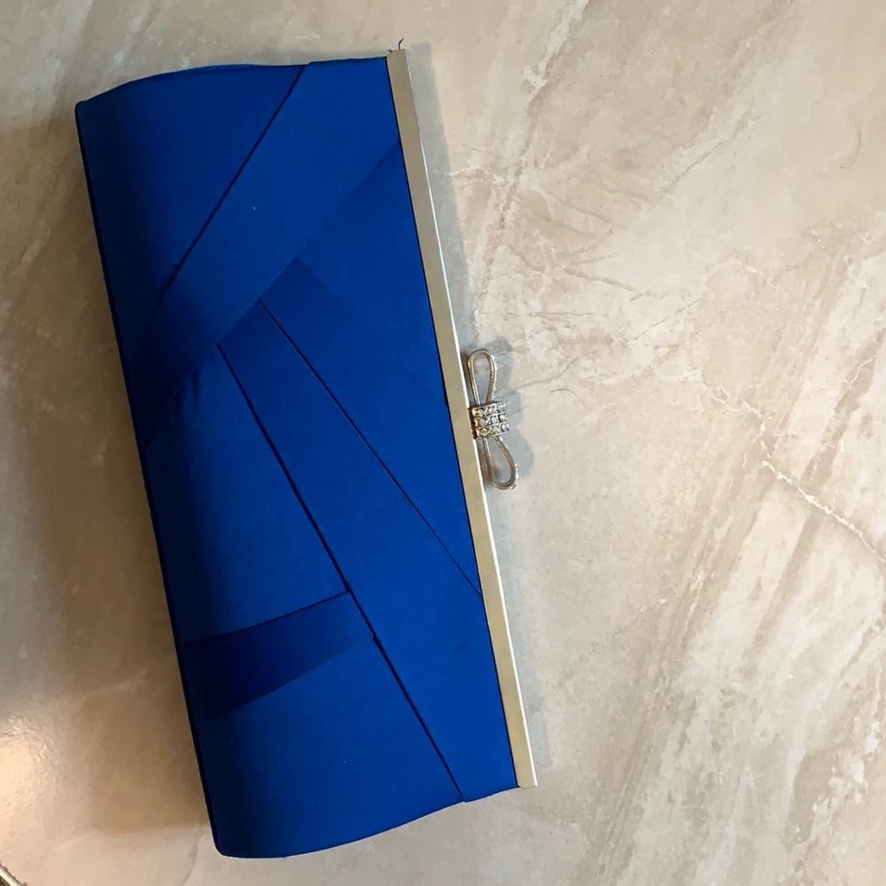 Lula Townsend blue clutch. Used once